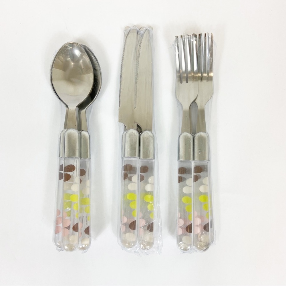 Bullseye Design Flatware Set 12 Pieces Still In Wrapper Target Vintage 2005